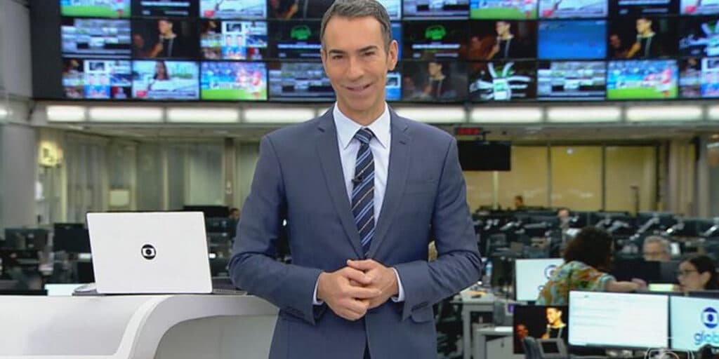 "Quase no fim": César Tralli entra às pressas no Jornal Hoje e confirma notícia mais aguardada de todas