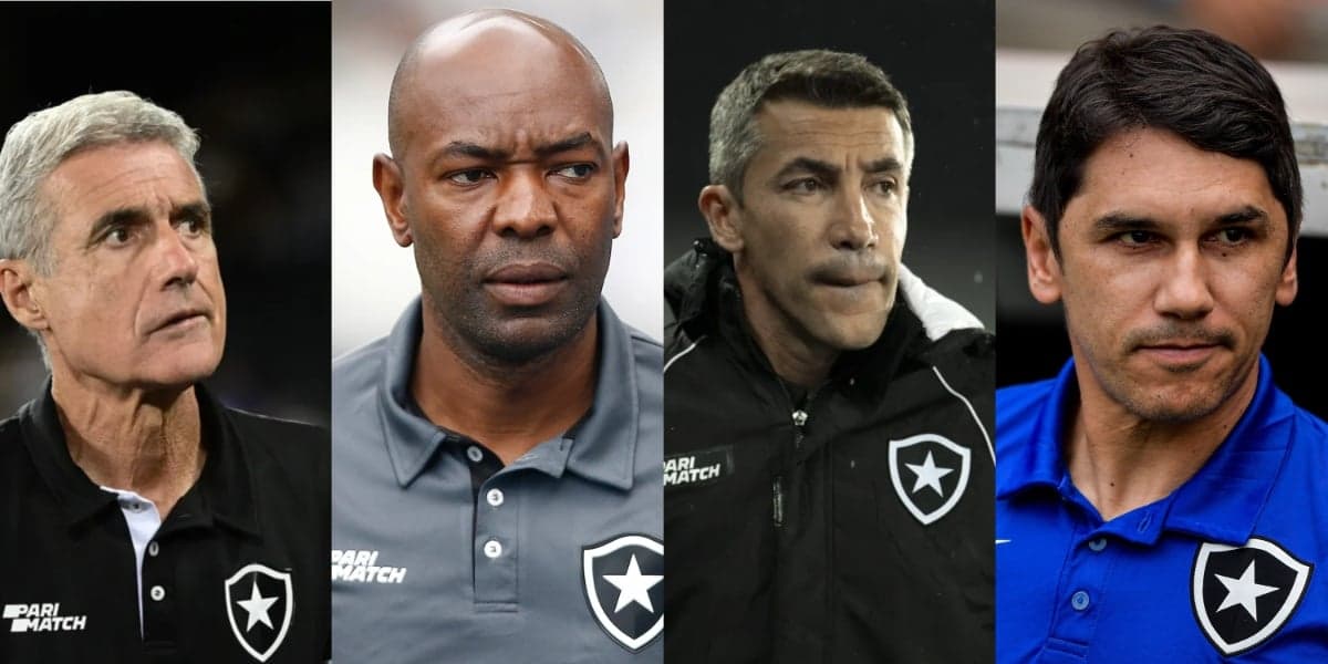 Luís Castro, Cláudio Caçapa, Bruno Lage e Lúcio Flávio - (Foto: Reprodução / Internet)