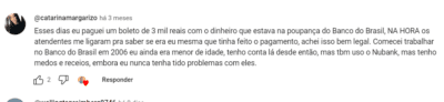 Relato de um internauta sobre o Nubank - Foto Youtube