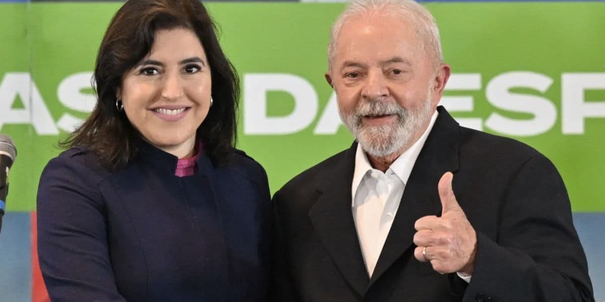 Simone Tebet e Lula (Foto: Reprodução / Nelson Almeida) 