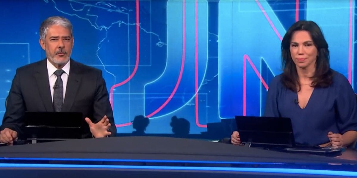 William Bonner e Ana Paula Araújo no Jornal Nacional (Foto: Reprodução / Globo)