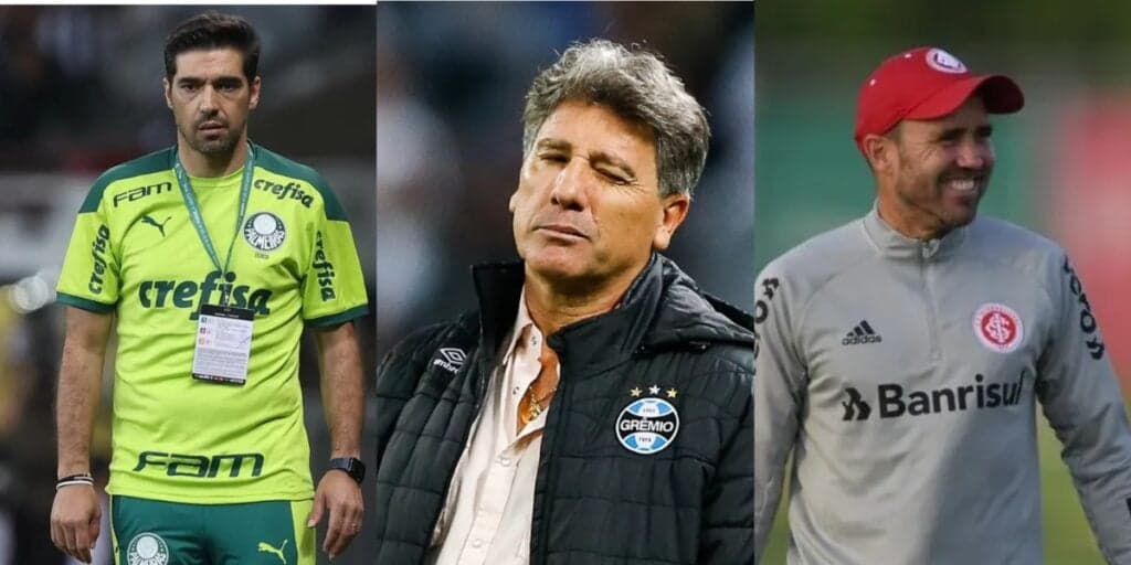 Abel, Renato e Coudet: O adeus de 3 treinadores amados do Brasil e desespero no Palmeiras, Grêmio e Inter