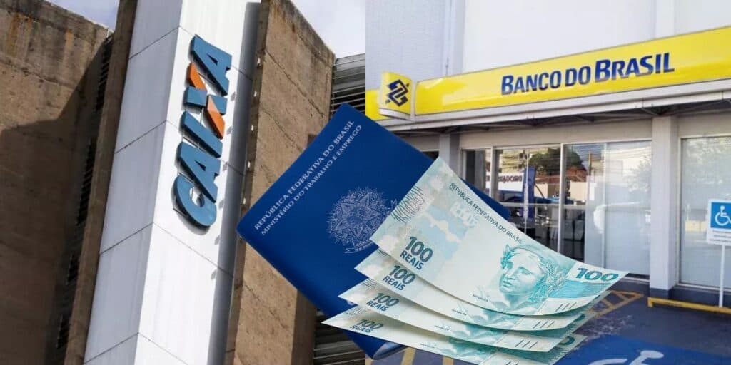 Mais de meio bilhão liberados: Saque IMEDIATO está disponível a trabalhadores CLT na Caixa e Banco do Brasil