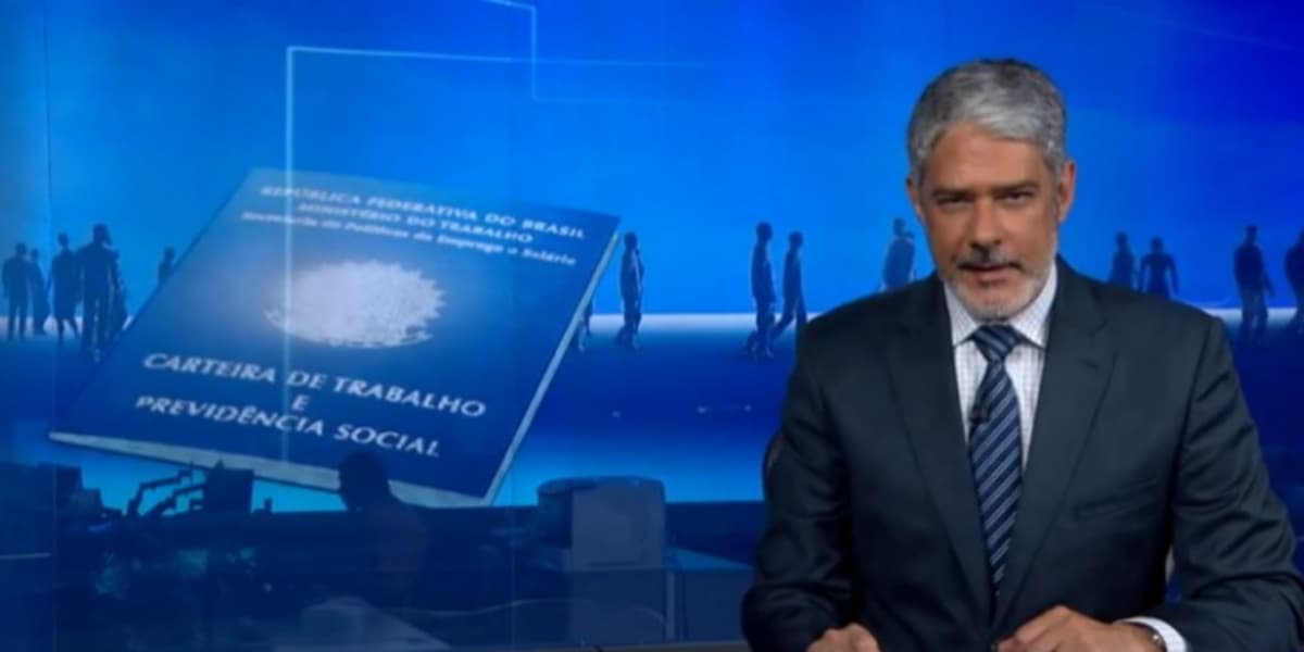 William Bonner entregou novas regras do INSS a trabalhadores (Foto: Reprodução/TV Globo)