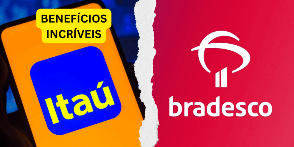 Cartão sem limite, chuva de descontos e grana extra: 3 benefícios do Itaú para dar facada no Bradesco