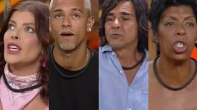 André, Jaquelline, Márcia e WL são os finalistas de A Fazenda 15 (Foto: Reprodução / Record TV)
