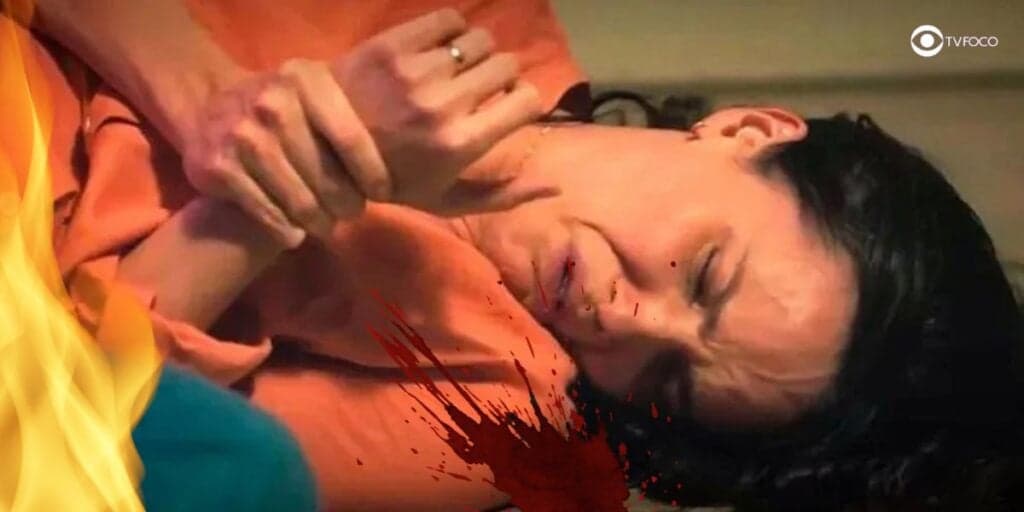 "Em coma": Lucinda mexe com fogo, leva tiro na cabeça e fica à beira da morte em Terra e Paixão