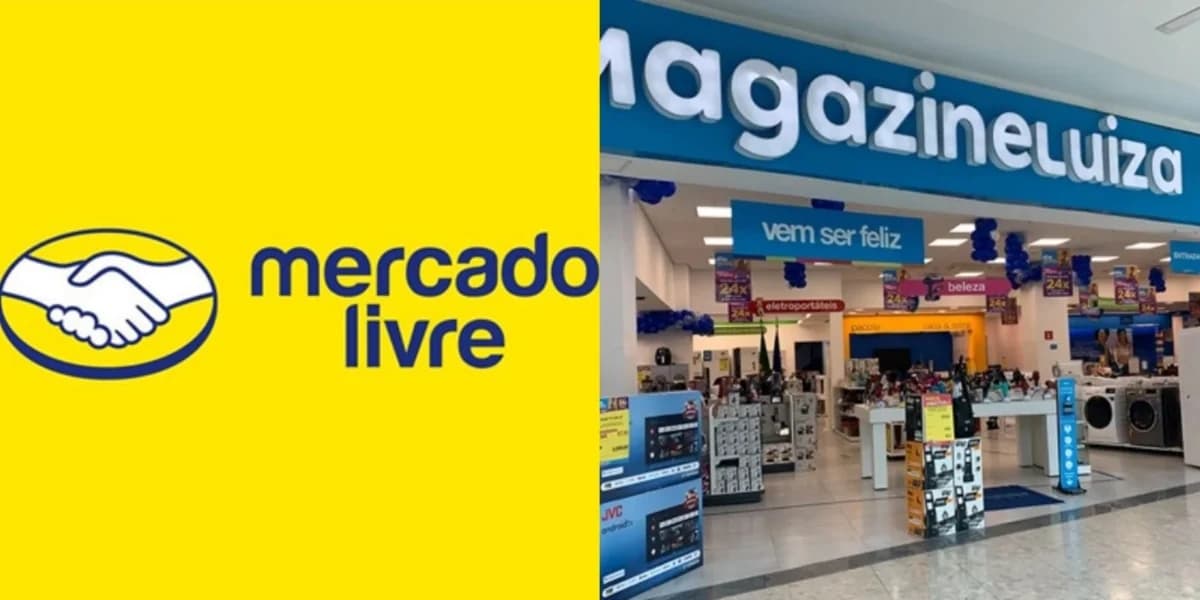 Briga de gigantes no varejo (Foto: Reprodução/Mercado Livre/Magazine Luiza)