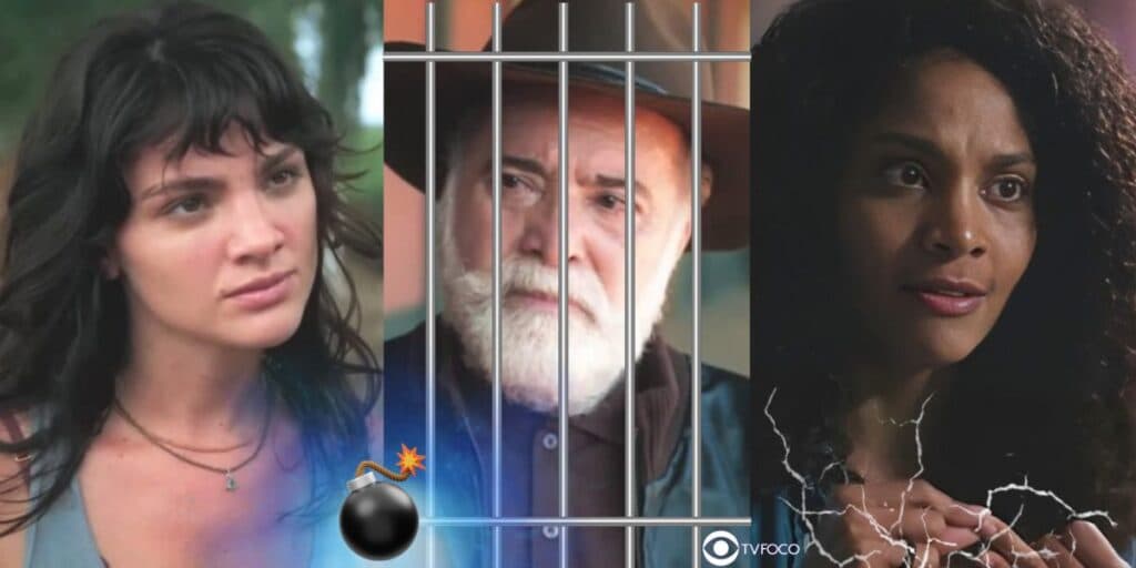 Terra e Paixão tem 3 viradas com Petra colocando pai na cadeia, cativeiro e Aline dando presente doloroso