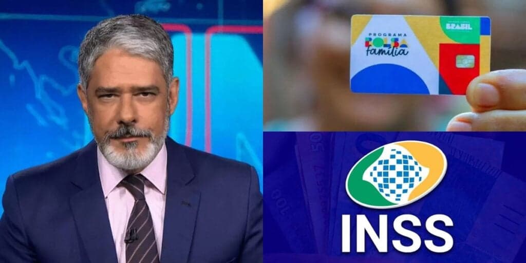 3 anúncios bomba na boca de Bonner: Falência de banco, mudança urgente no INSS e EXTRA do Bolsa Família