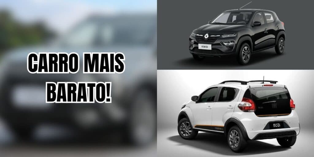 Fim do reinado do Renault Kwid e Fiat Mobi: Rival aniquila populares com novo carro mais barato do Brasil