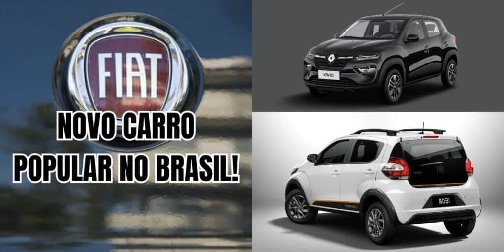 Para desbancar o Mobi de vez: Fiat arma chegada de carro popular de verdade no Brasil e aterroriza o Kwid