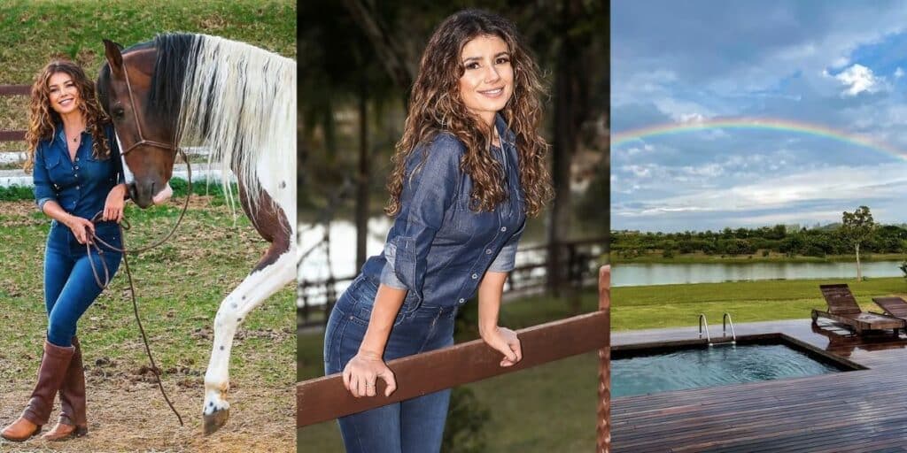 Lago próprio, cavalo e o verdadeiro paraíso: Fazenda milionária de Paula Fernandes é maior que um shopping