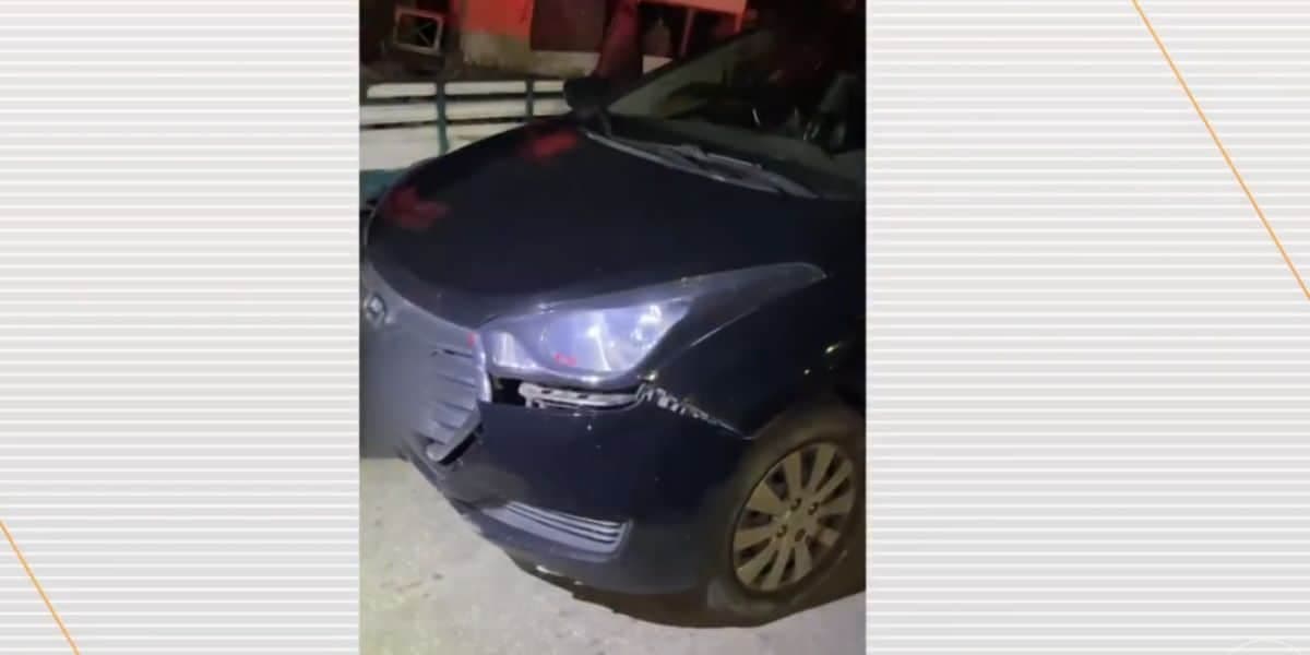 Carro de motorista de aplicativo (Foto: Reprodução / Globo)