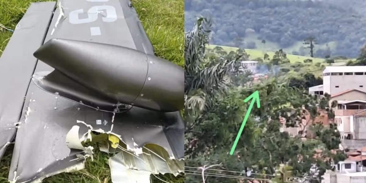 Destroços aeronave (Foto: Reprodução / Redes sociais)