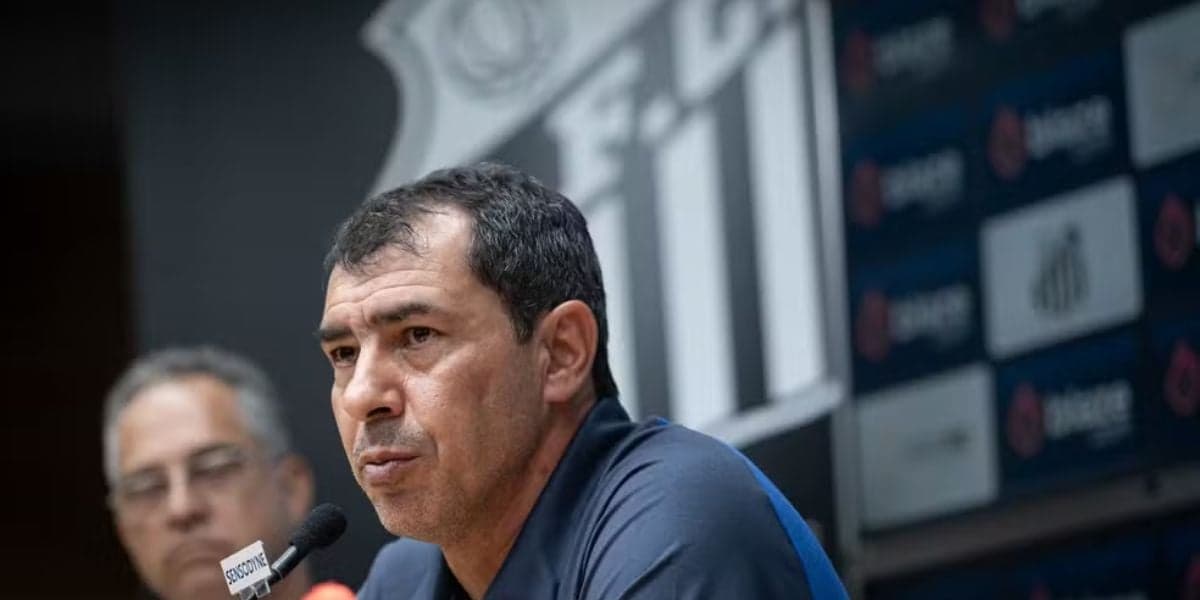 Fábio Carille no Santos (Reprodução - Internet)