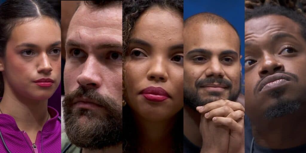 Enquete BBB24: Alane, Vinicius, Pitel, Marcus e Luigi estão no paredão; vote em quem você quer que fique