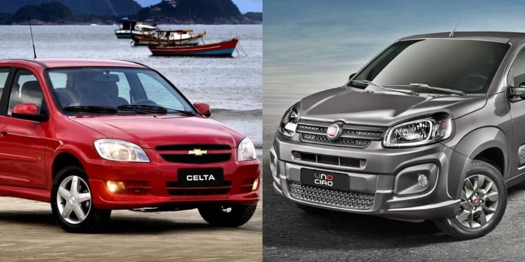 Retorno triunfal e mais barato que o Onix: O lançamento do novo Chevrolet Celta e do novo Fiat Uno em país