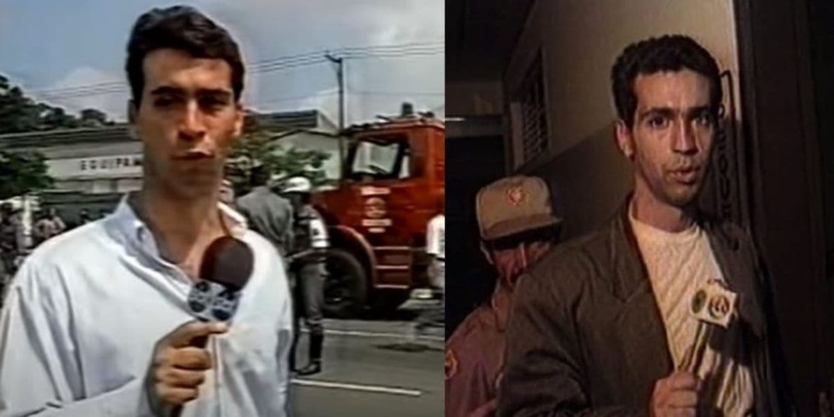 César Tralli foi repórter do SBT e a Record (Reprodução: Montagem TV Foco)