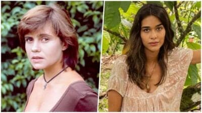 Mariana foi interpretada por Adriana Esteves na primeira versão e Thereza Fonseca assume a personagem no remake (Foto: Reprodução / Globo)