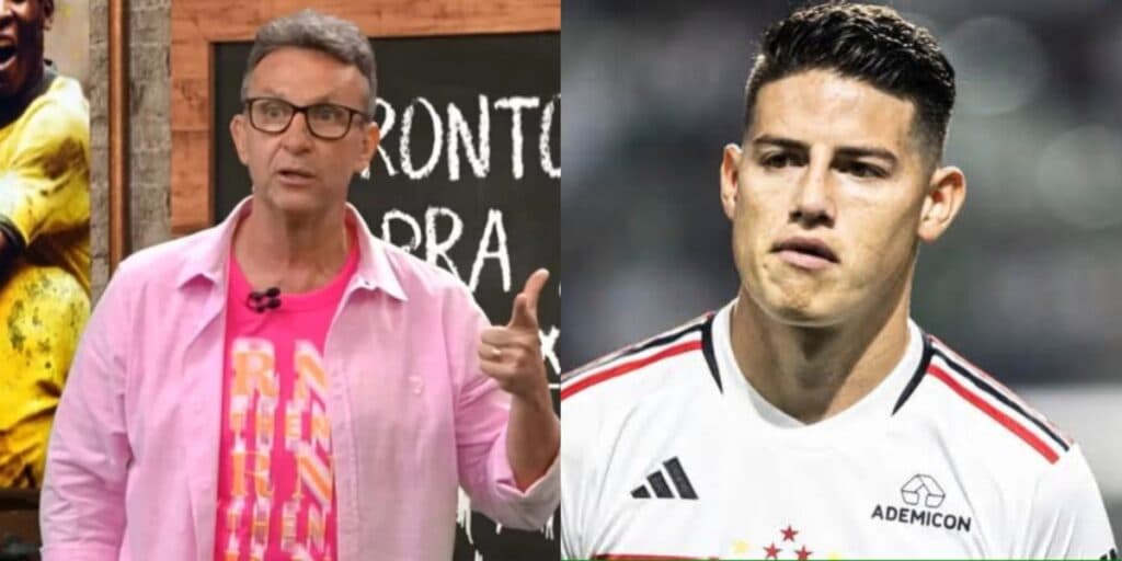 Fora: Programa de Neto é interrompido com péssima notícia de James Rodriguez e Carpini bate o martelo no SP