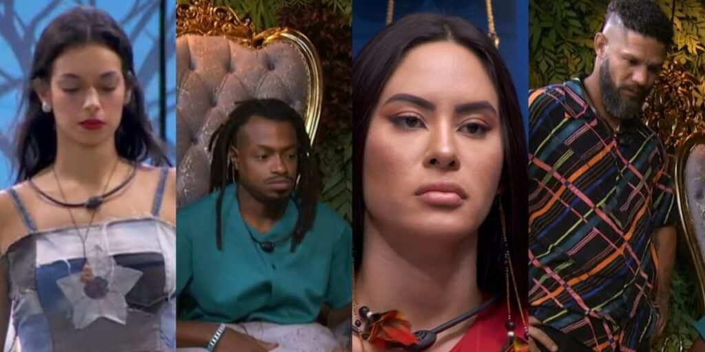 Enquete BBB24: Isabelle, Luigi, Alane e Juninho estão no paredão; vote em quem você quer que fique