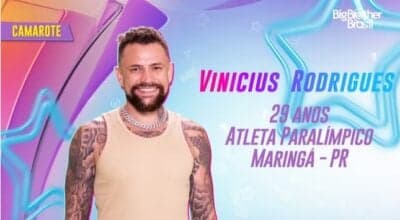 Vinicius Rodrigues é participante do BBB24 no grupo Camarote (Foto: Reprodução / Globo)