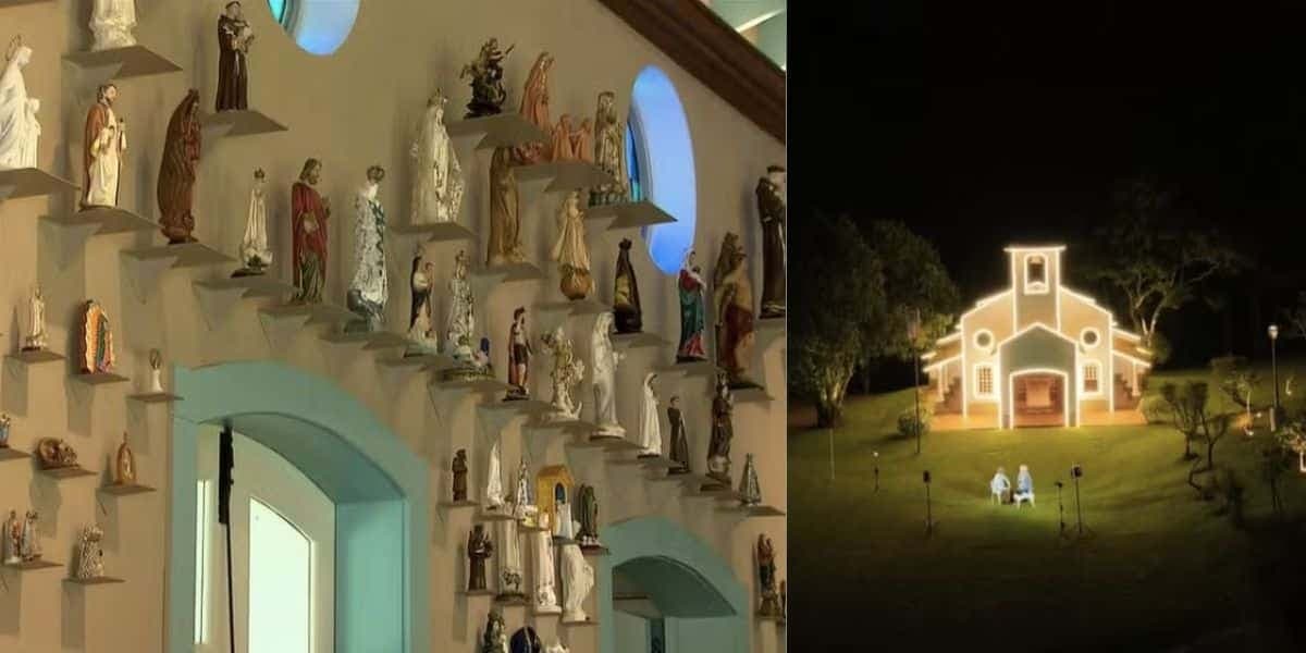 Igreja de Ana Maria (Reprodução/Montagem TV Foco)