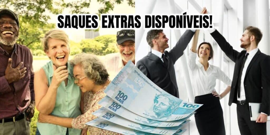 R$ 118, R$ 1.400 e R$ 6.200: 3 saques extras ainda estão disponíveis para idosos e trabalhadores em fevereiro
