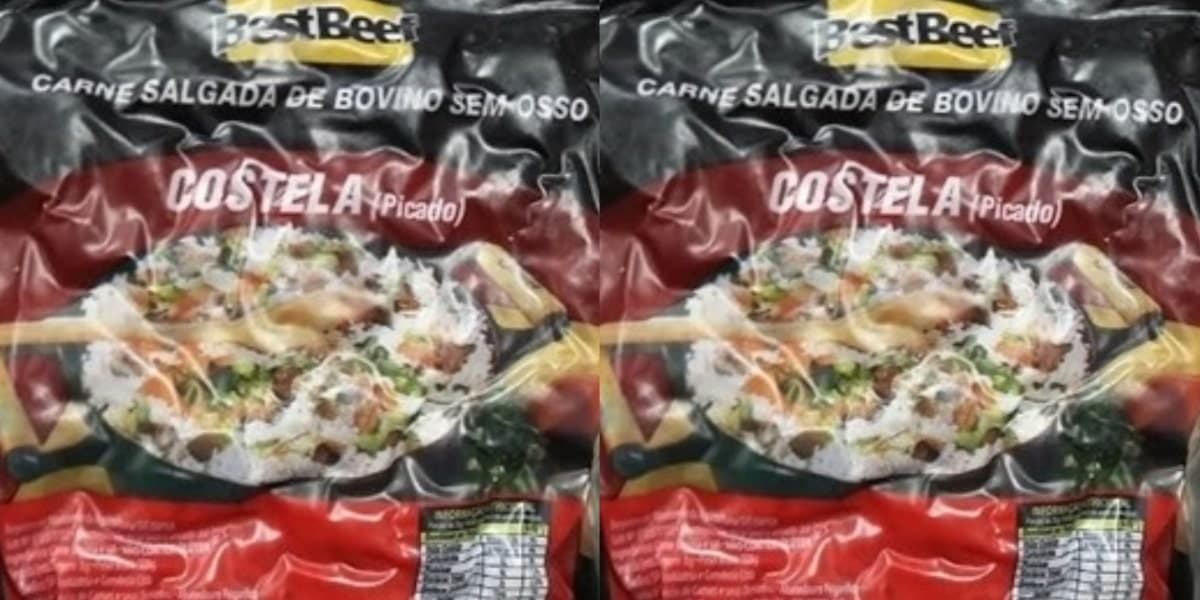Carne da marca Best Beef que foi proibida pela Anvisa (Foto: Reprodução/Internet)