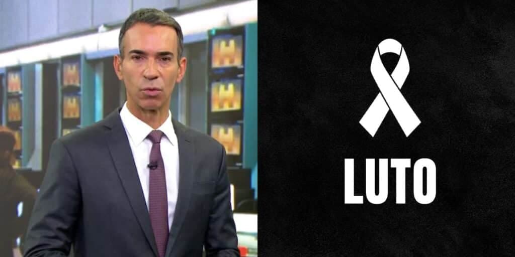 "Morreu": César Tralli interrompe JH às pressas com perda irreparável que deixa a Globo paralisada