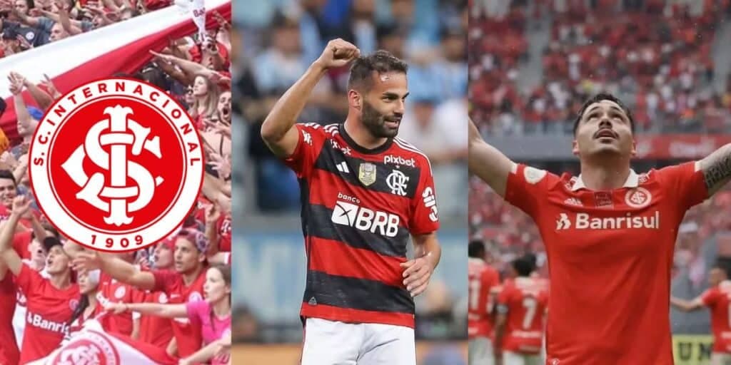 Fim da novela T.Maia, titular de rival à caminho e substituto de Maurício: Inter sela pacote com 3 de uma vez
