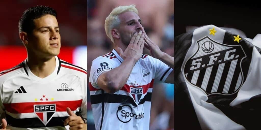 Substituto MELHOR que James, novo 9 e joia da Vila chegando no Morumbi: São Paulo tem + 3 bombas em fevereiro