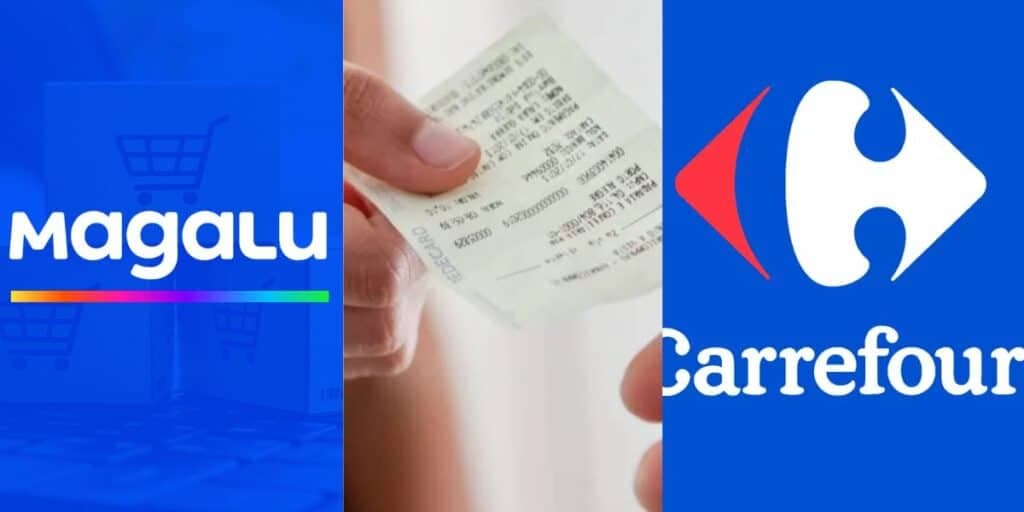 Pagamento de 7 mil e vitória aos clientes: Nova lei da nota fiscal atinge Magalu, Carrefour e outras em cheio