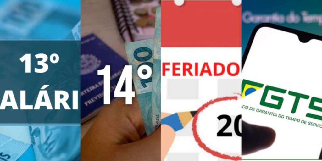 13° salário, 14°, novo feriado e saque total do FGTS: 4 viradas, pagamentos e festa para milhões em 2024