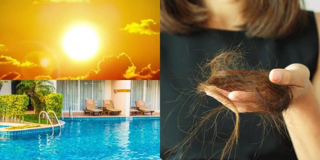 Queda de cabelo por culpa do sol e do cloro da piscina: 5 truques pra fugir do pesadelo das mulheres no verão