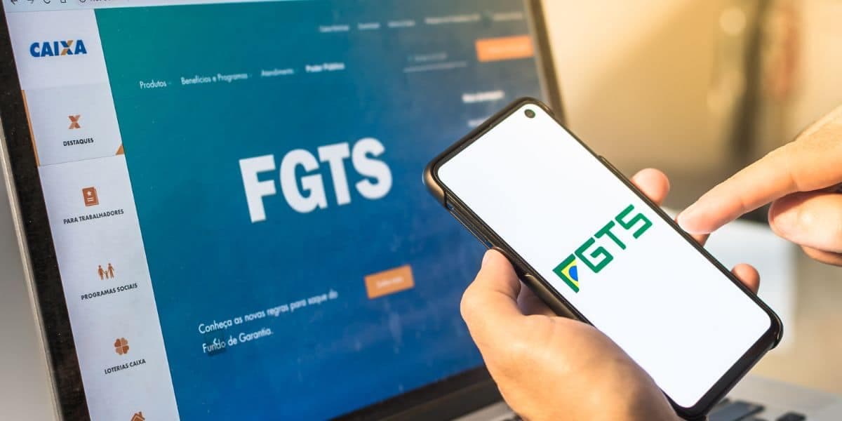 Aplicativo do FGTS onde estão disponíveis todos os benefícios (Reprodução: Internet)