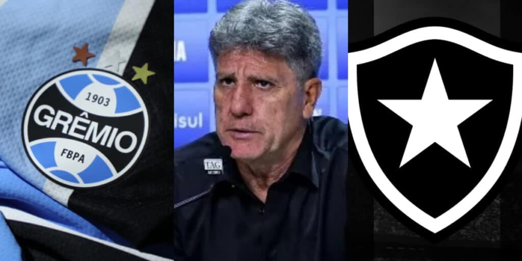 Do Botafogo para o Grêmio: Guerra vai pra cima de craque de Textor e quer jogador sonho de Renato