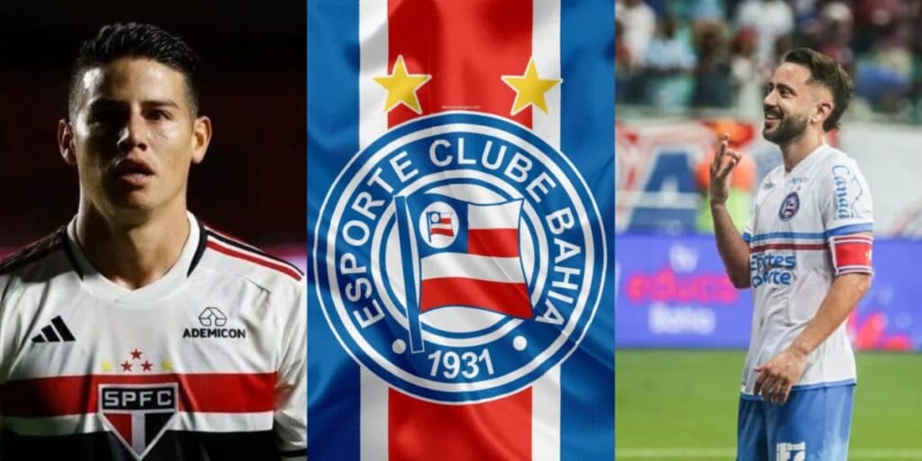 Dupla de sonhos com Everton Ribeiro: Bomba de James Rodriguez no Bahia tem o martelo batido nesta quinta (15)