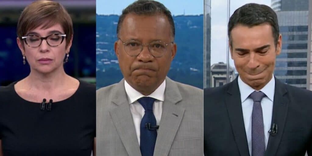 Lo Prete, Heraldo Pereira e Tralli: O choro de âncoras da Globo ao vivo com notícias de cortar o coração