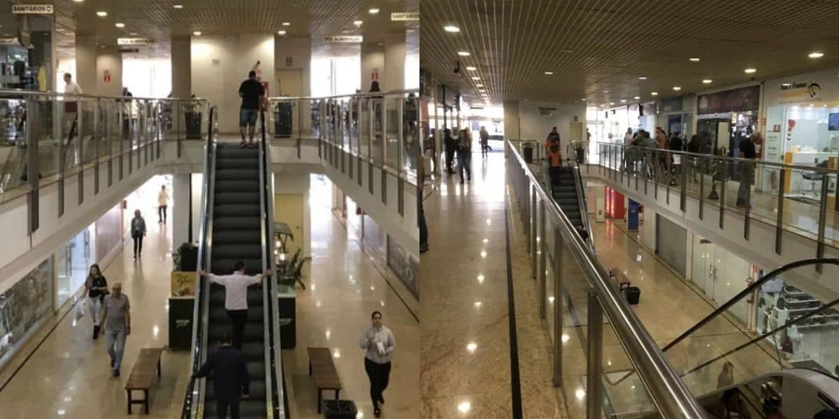 O espaço conta com 8 mil m² e 38 lojas no espaço (Reprodução: Internet)