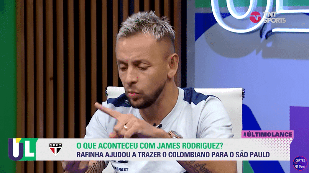 Rafinha, jogador do São Paulo em entrevista a TNT Sports - (Foto: Reprodução / Internet) Rafinha, jogador do São Paulo em entrevista a TNT Sports - (Foto: Reprodução / Internet)