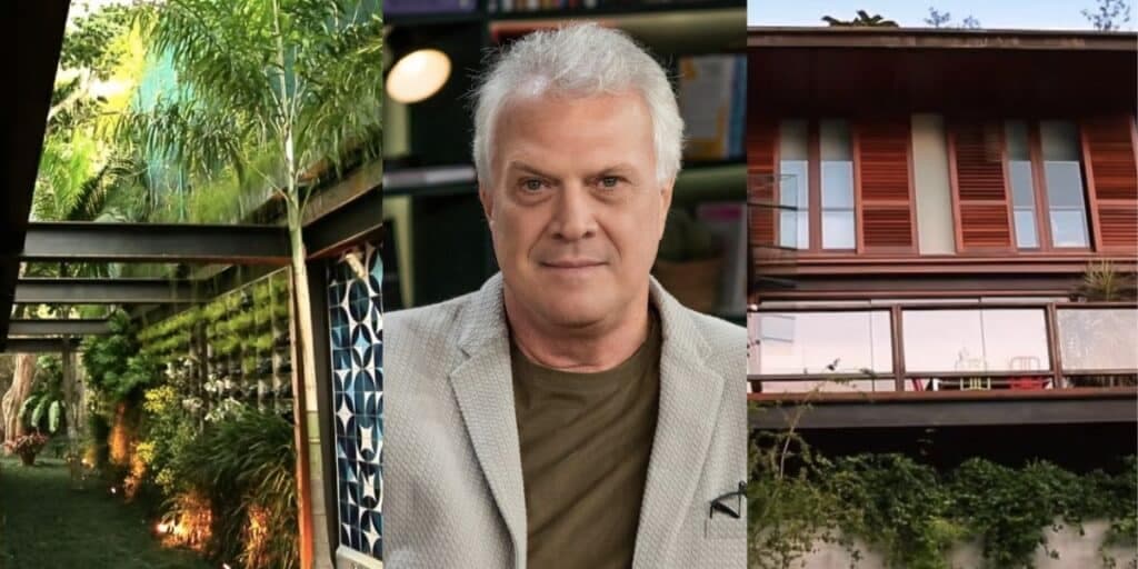 R$20 milhões, Pau-Brasil e sofá de 120 mil: A mansão de Pedro Bial é uma das mais absurdas do Brasil