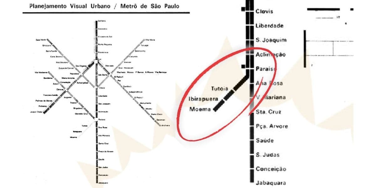 Projeto das estações Moema, Tutóia e Ibirapuera (Reprodução/Internet) Projeto das estações Moema, Tutóia e Ibirapuera (Reprodução/Internet)