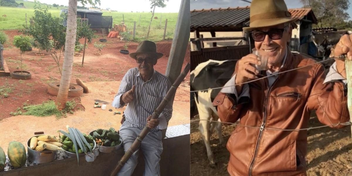 Pai de Gusttavo Lima leva vida humilde (Reprodução/R7)
