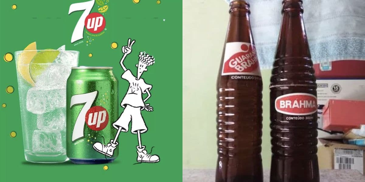 Refrigerantes 7up e Guaraná Brahma (Reprodução/Internet)