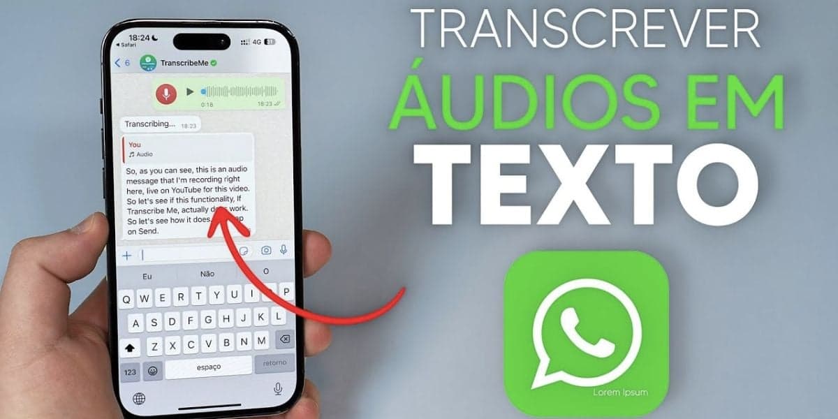 Transcrição no Whatsapp (Reprodução/Youtube)