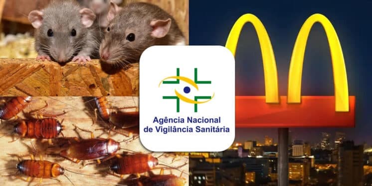 Ratos, baratas e comida estragada: Ordem da ANVISA e interdição às pressas de 4 rivais do McDonald's