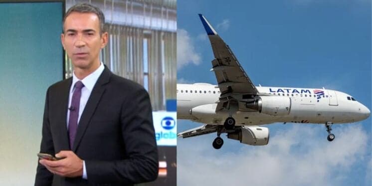"Hoje": César Tralli para o JH com terror em avião da Latam e expõe passageiros arremessados dos assentos