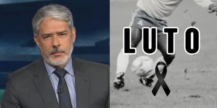 "Mais vitorioso": A confirmação de Bonner no JN com morte de estrela do futebol e Brasil aos prantos